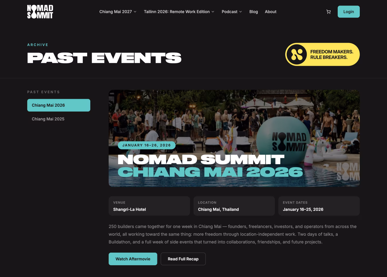 Nomad Summit — past events archive